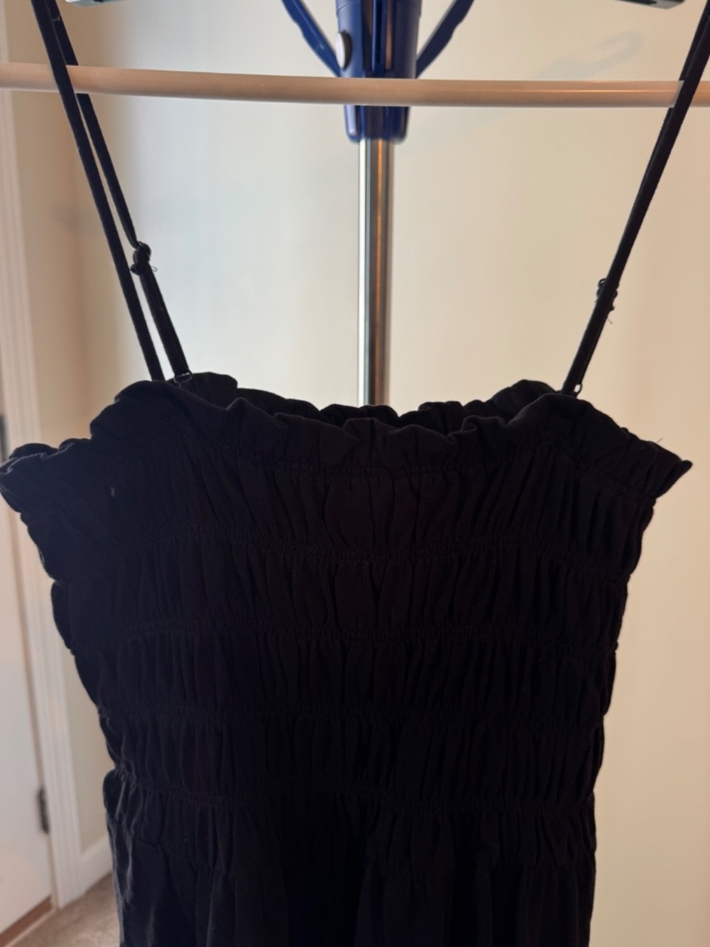H&M Maxi Dress with Spaghetti Straps Black size Med. NWT - Picture 4 of 8